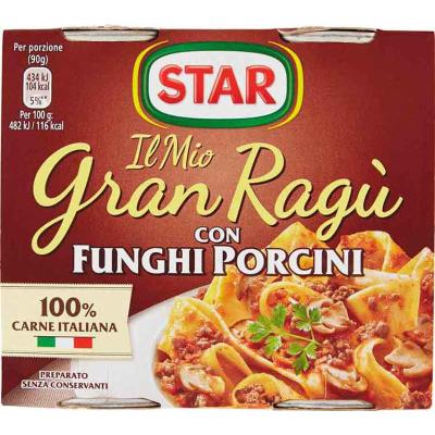 STAR GRAN RAGU PORCINI GR.180X2