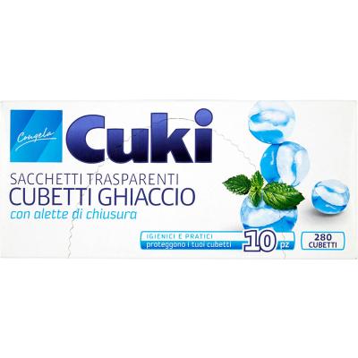 CUKI SACCHETTO CUBETTI GHIACCIO X10