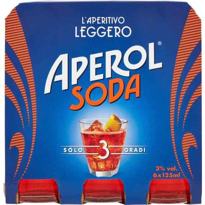 APEROL SODA CL.125 CLUSTER X6