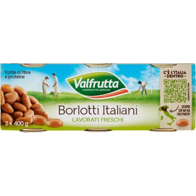 VALFRUTTA FAGIOLI BORLOTTI GR.400 X3