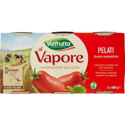 VALFRUTTA PELATI VAPORE GR.400 X 3