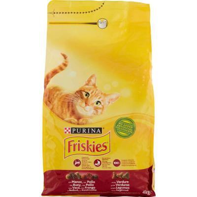 FRISKIES CROC.GATTI MANZO/POLLO/VERD KG4