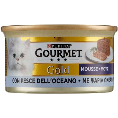 GOURMET GOLD MOUSSE PESCE OCEANO GR.85