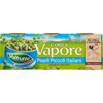 VALFRUTTA PISELLI FINIS. VAPORE GR150 X3