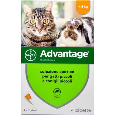 BAYER ADVANTAGE SPOT-ON GAT+CON<4KG