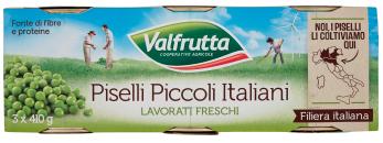VALFRUTTA PISELLI FINI GR.410 X3