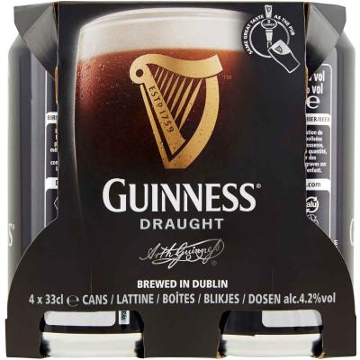 GUINNESS BIRRA DRAUGHT LATT. CL.33X4