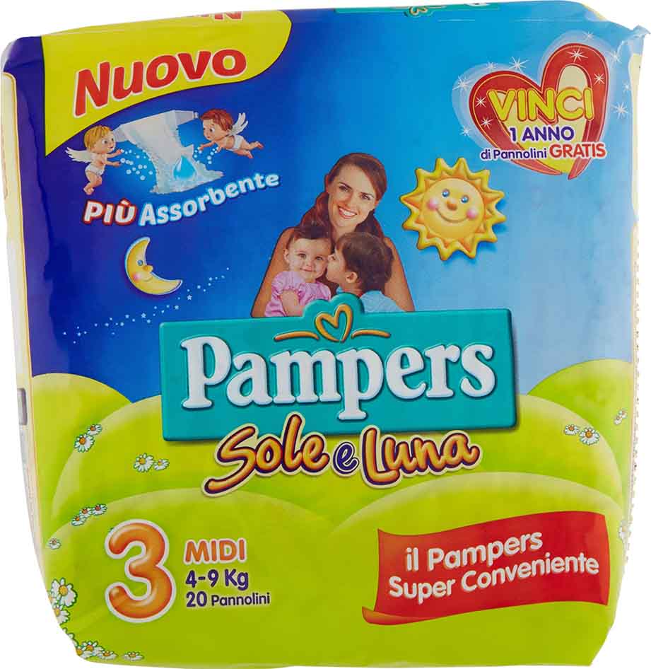 Pampers Sole e Luna Extra grote luiers, maat 6 (15-30 kg), 78 luiers