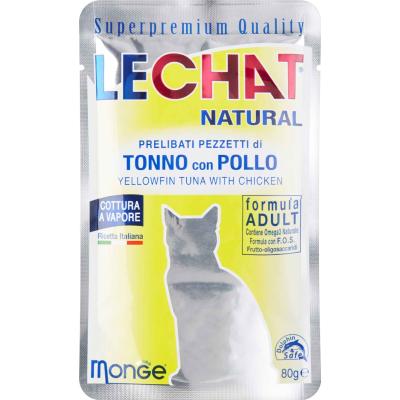 LECHAT BUSTE TONNO/POLLO GR.80
