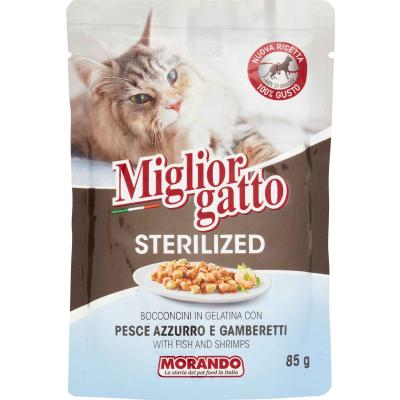 MIGLIORGATTO BUST STER.PESCE AZ/GAM GR85