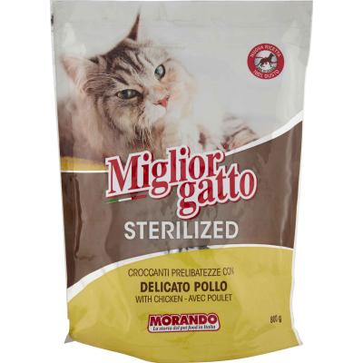 MIGLIORGATTO CROC. STER. POLLO GR.800