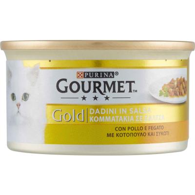 GOURMET GOLD FEGATINI/POLLO DADINI GR.85