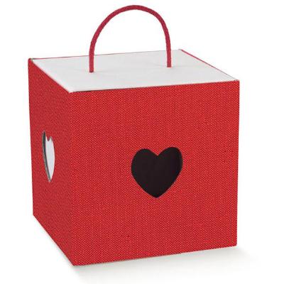 IN CORDINO LINO ROSSO CUORE 245X245X180