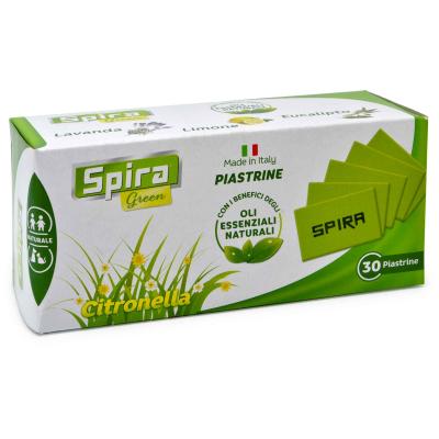 SPIRA GREEN PIASTRINE CITRONELLA PZ.30