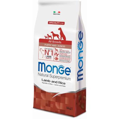 MONGE DOG ALL BREEDS AGNELLO RISO KG12