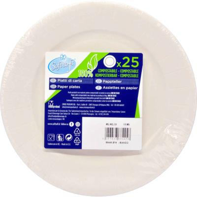 SOFT SOFT PIATTI DESSERT BIANCO RIC. X25