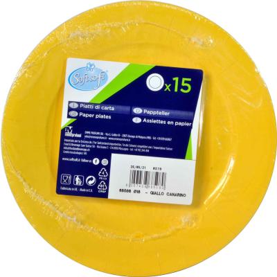 SOFT SOFT PIATTI DESSE.RIC.GIALLO X15