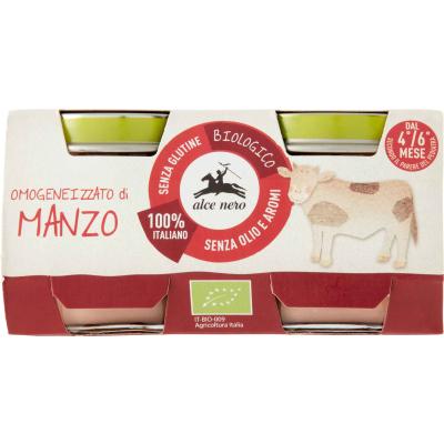 ALCE NERO BIO OMOGENEIZ.MANZO GR80X2