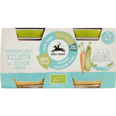 ALCE NERO BIO OMOGENEIZ. RICOTTA GR80X2