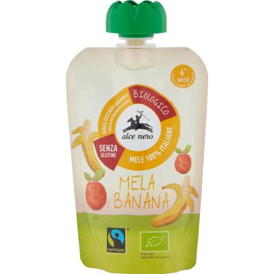 ALCE NERO BIO PUREA MELA/BANANA GR100*