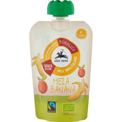 ALCE NERO BIO PUREA MELA/BANANA GR100