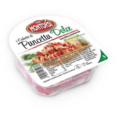 CASA MONTORSI PANCETTA DOLCE CUBETTI G80