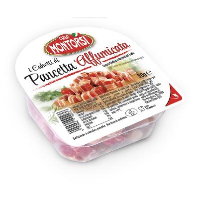 CASA MONTORSI PANCETTA AFFUM.CUBETTI G80