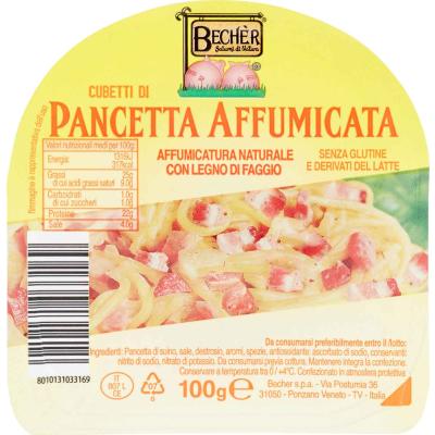 BECHER CUBETTI PANCETTA AFFUMICATA GR100