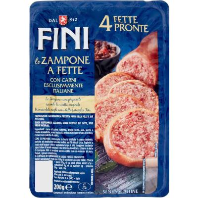 FINI ZAMPONE 4 FETTE PRONTE GR200
