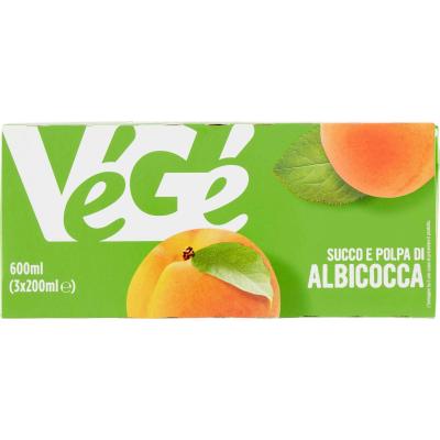VEGE SUCCO POLPA ALBICOCCA BRIK ML200X3