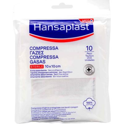HANSAPLAST COMPRES.STERILE 10X10CM X10*