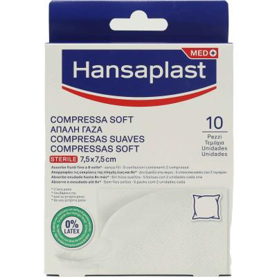 HANSAPLAST COMPRES.STERILE 7.5x7.5CM X10