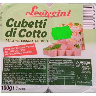 LEONCINI COTTO CUBETTI GR 50X2
