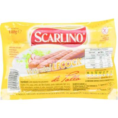 SCARLINO WURSTEL TACCHINO POLLO PZ4 G100