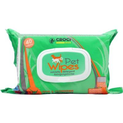 CROCI SALVIETTE DET.PET ALOE CLOREXI X40