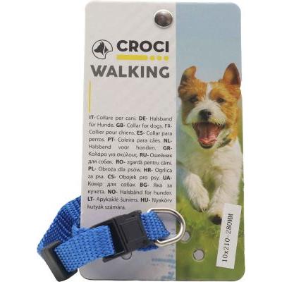 CROCI COLLARE BLU 10MM REGOLABILE