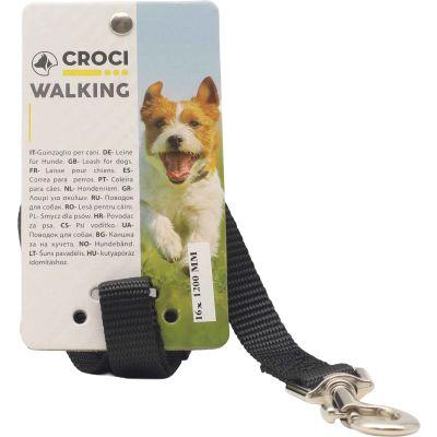 CROCI GUINZAGLIO NERO 16X1200MM