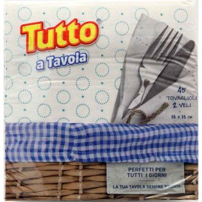 TUTTO TOVAGLIOLI BIVELO DECORATI X45