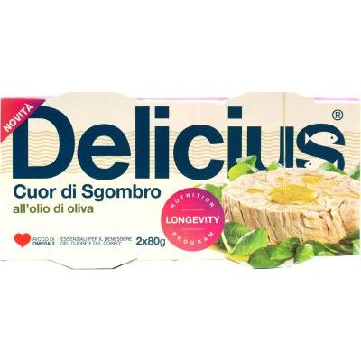 DELICIUS CUOR DI SGOMBRO O/O 80 G X 2