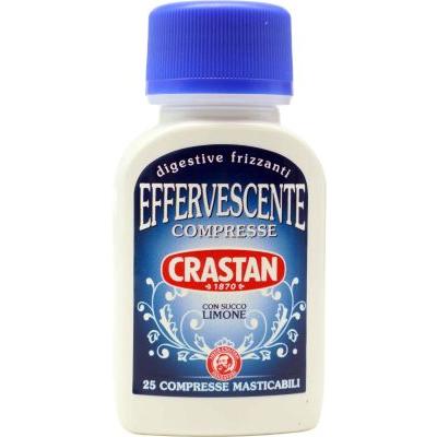 CRASTAN COMPRESSE EFFERVESC.LIMONE GR.25